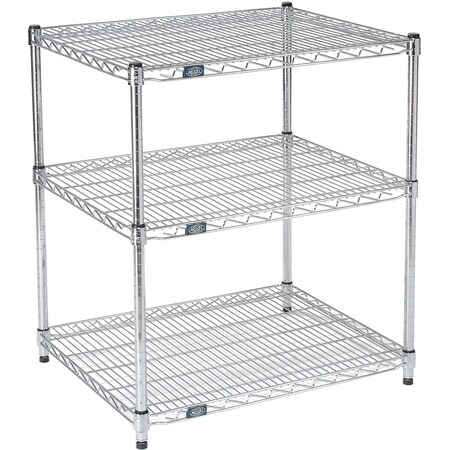 Nexel ESD, 2 Tier, Wire Shelving Starter Unit, 60W x 14D x 34H 14603ESD2